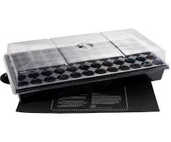 Germination Station w/Heat Mat, Tray, 72-Cell Pack, 2" Dome