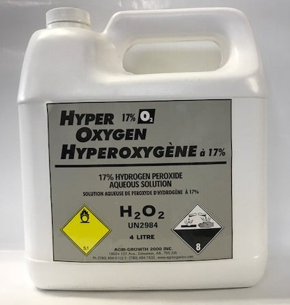 HYPER OXYGEN 17% H2O2 FOOD GRADE 4L / 1 GAL